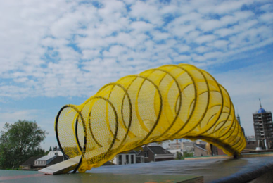 Connecting Worlds Bridge: Interactive Bike & Pedestrian Bridge